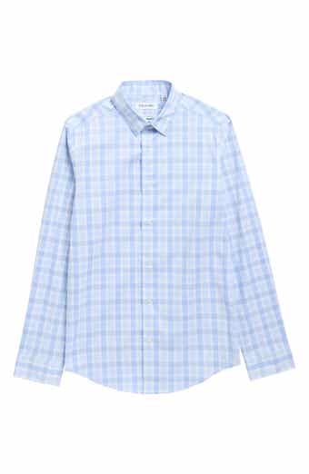 Calvin Klein Kids' Plaid Stretch Button-Up Shirt