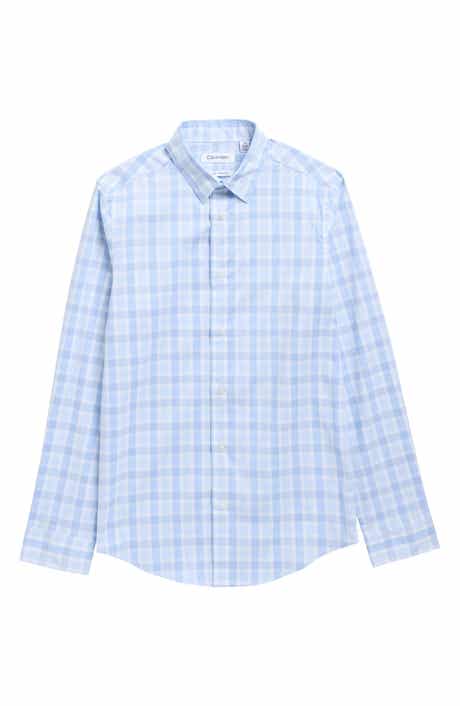 Calvin Klein Kids' Plaid Stretch Button-Up Shirt