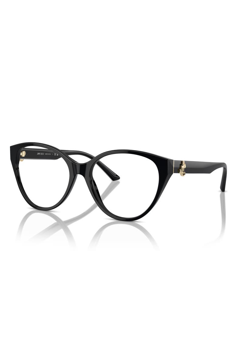 Jimmy Choo 54mm Phantos Optical Glasses, Alternate, color, Black / Demo Lens