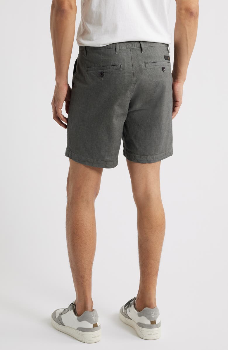 AG Cipher Slim Fit Linen & Cotton Chino Shorts, Alternate, color, Heathered Storm Grey