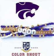 Color Shout Kansas State Lucky 7 Bracelet Set