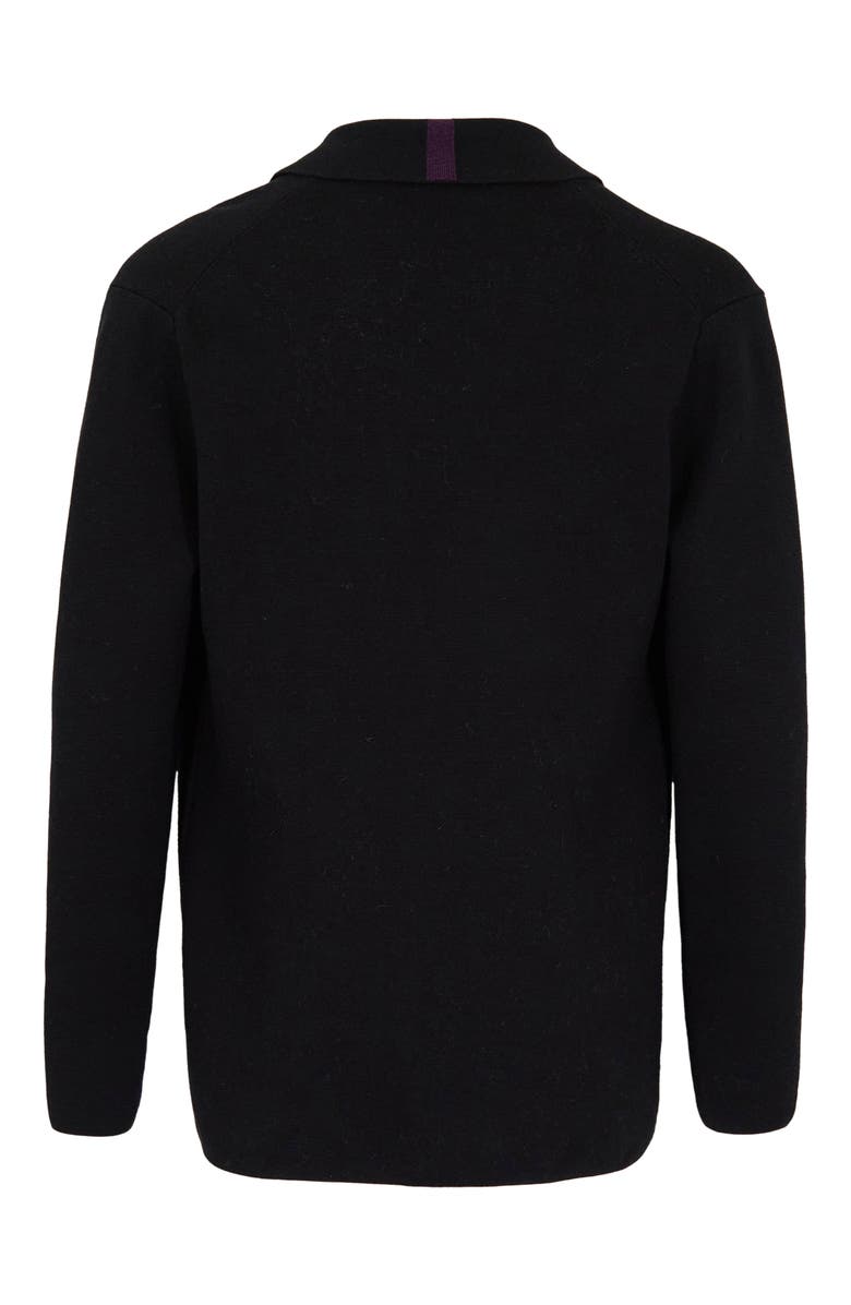 Lords of Harlech Jacob Merino Wool Sweater Blazer, Alternate, color, Black