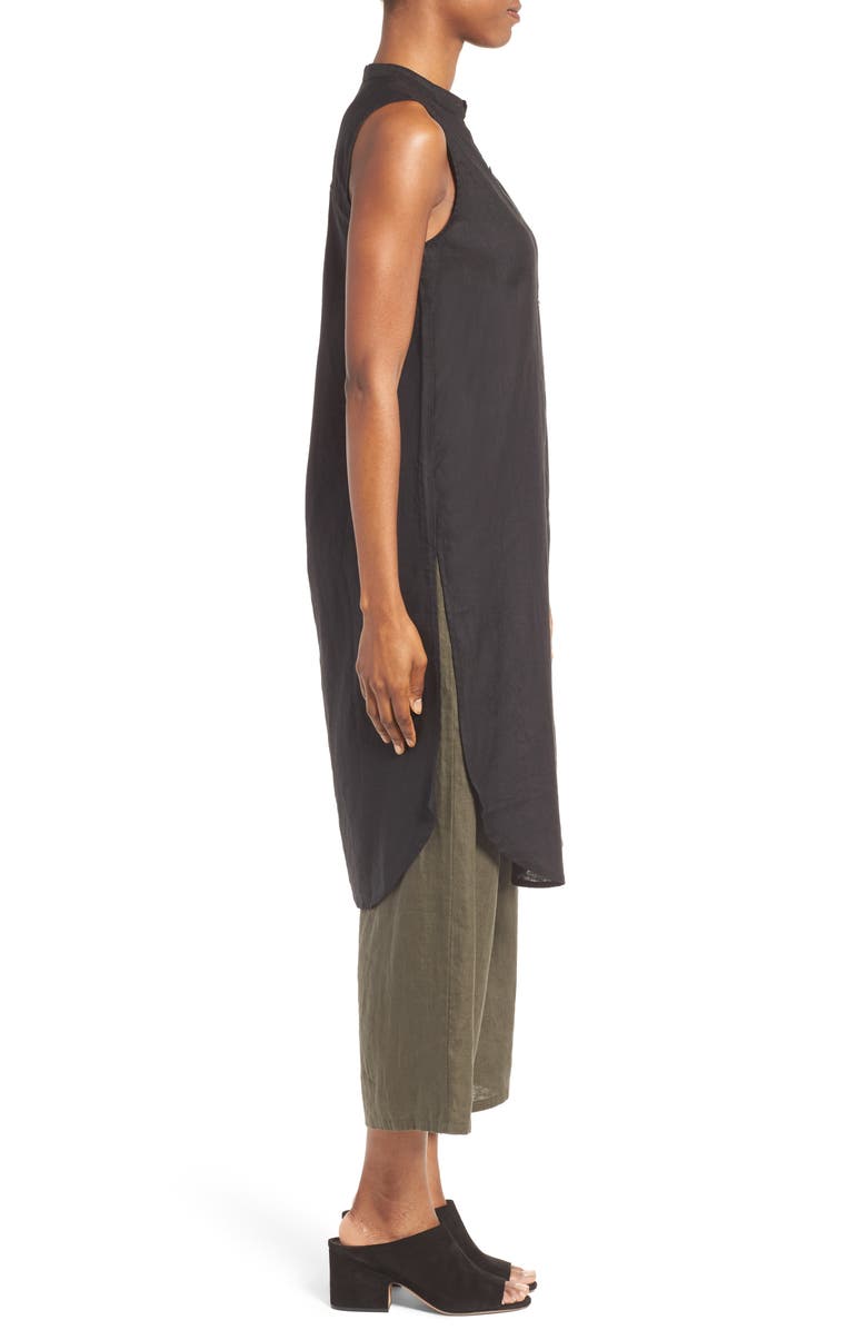 Eileen Fisher Organic Linen Tunic Shirt, Alternate, color, 