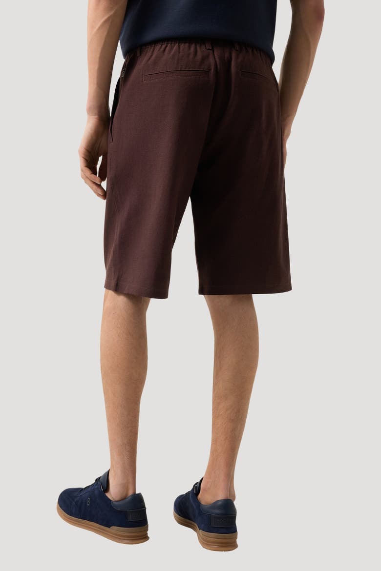 Marc Linen Mix Shorts, Alternate, color, Dark brown