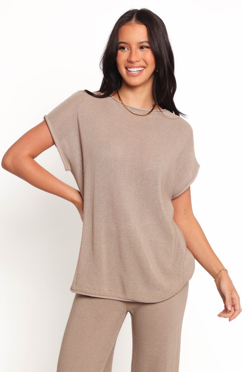 Petal & Pup Stassia Knit Top & Pants Set, Alternate, color, Brown