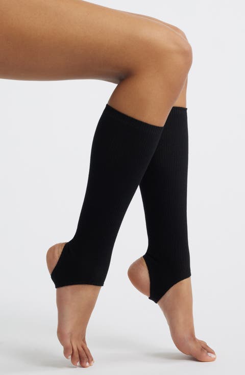 Marnie Cotton Blend Rib Stirrup Socks