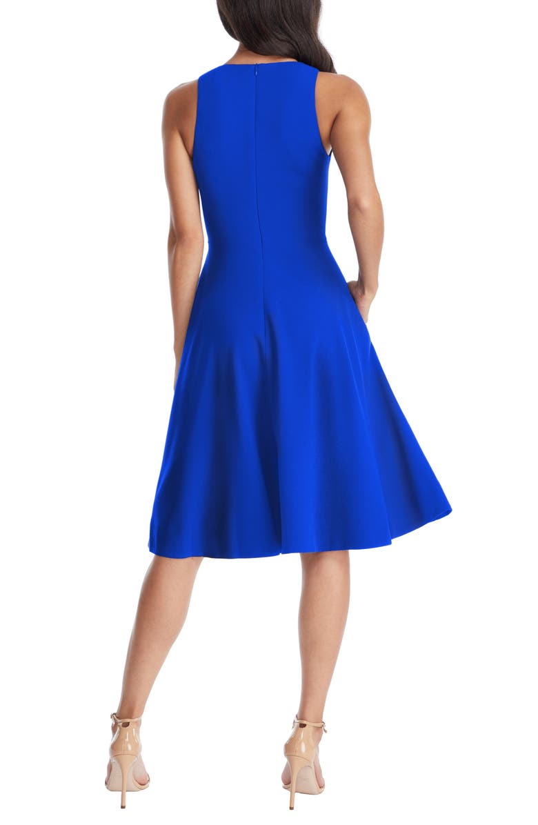 Dress the Population Catalina Fit & Flare Cocktail Dress, Alternate, color, Electric Blue