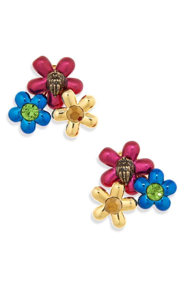 Kurt Geiger London Floral Stud Earrings, Main, color, 