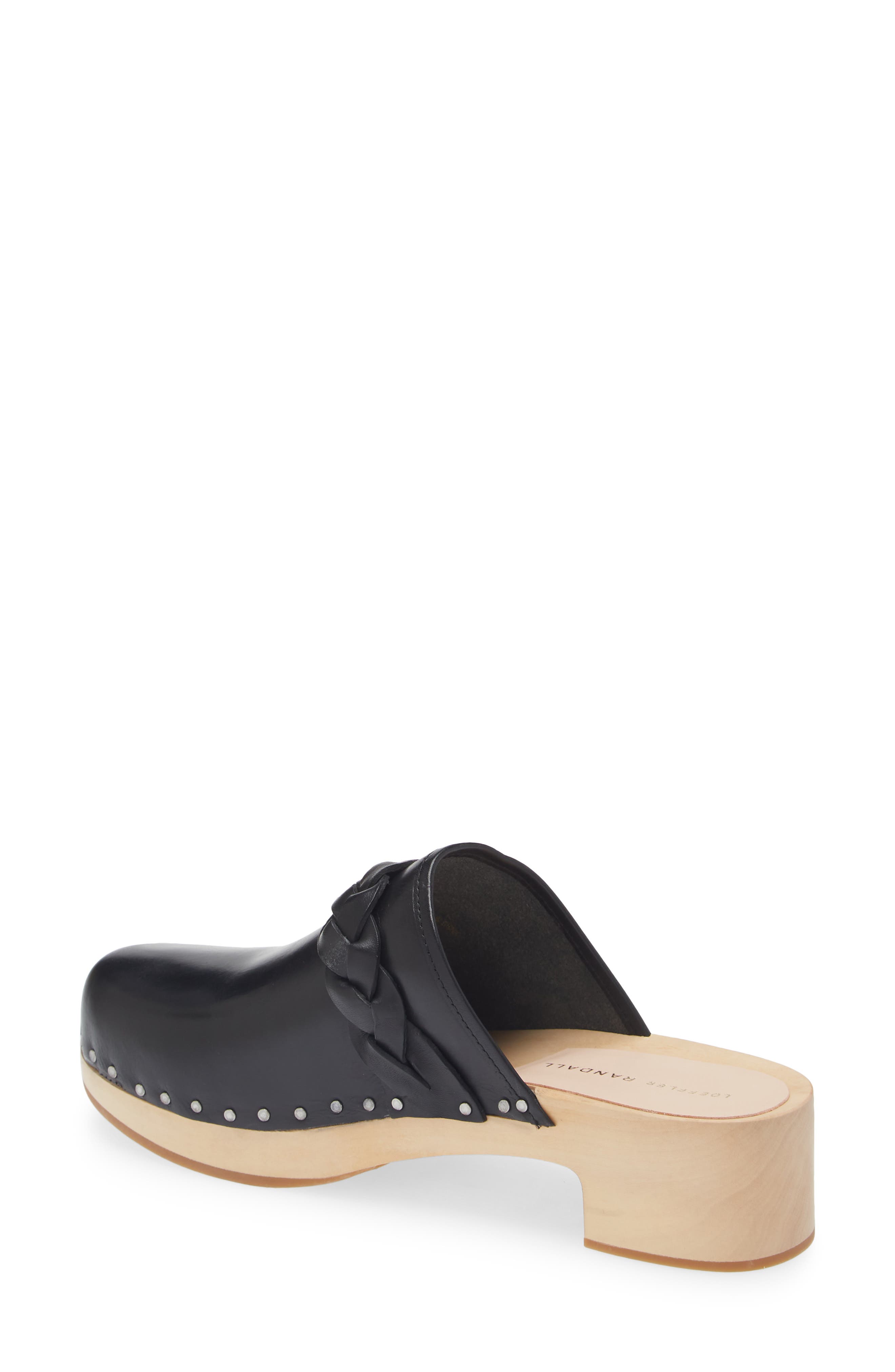 Loeffler Randall Polina Braided Leather Clog Mule, Alternate, color, 