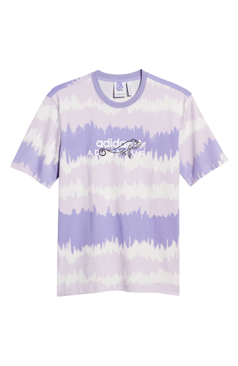 adidas Originals Men's Adventure Stripe Embroidered T-Shirt, Alternate, color, 