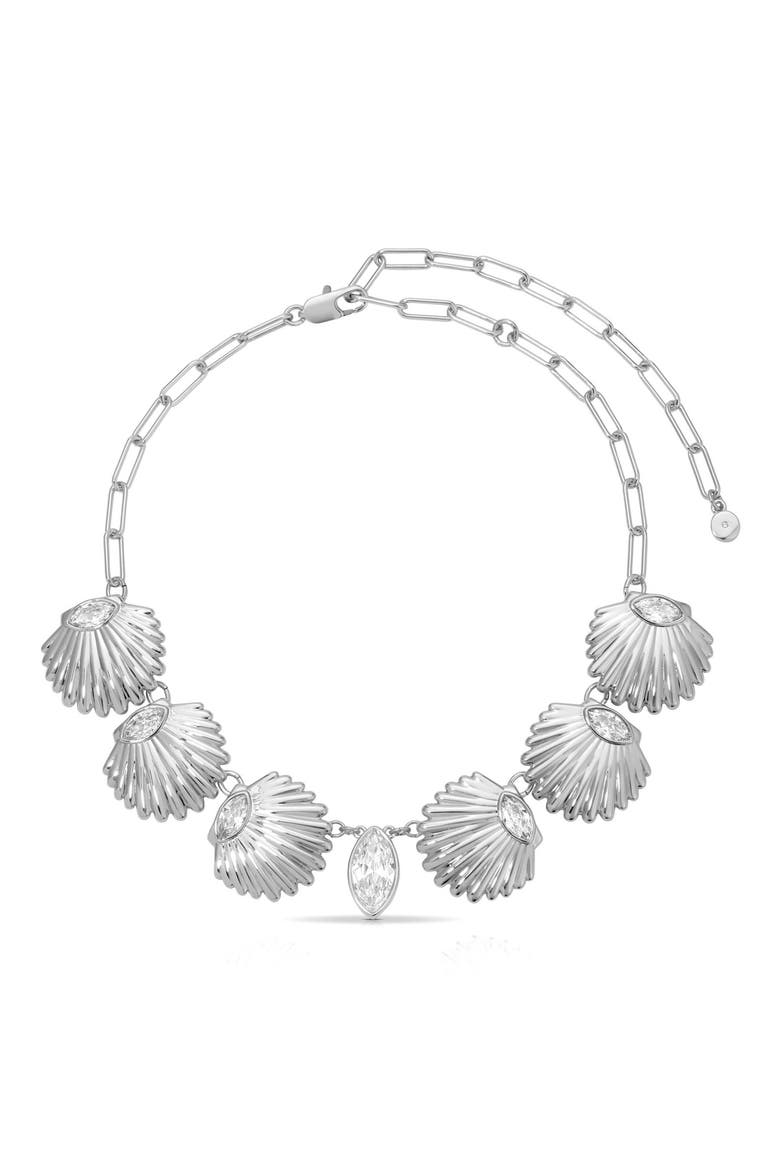 Santorini Shell Choker Necklace, Alternate, color, SILVER