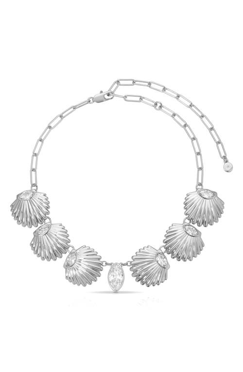 Ettika Santorini Shell Choker Necklace In Metallic