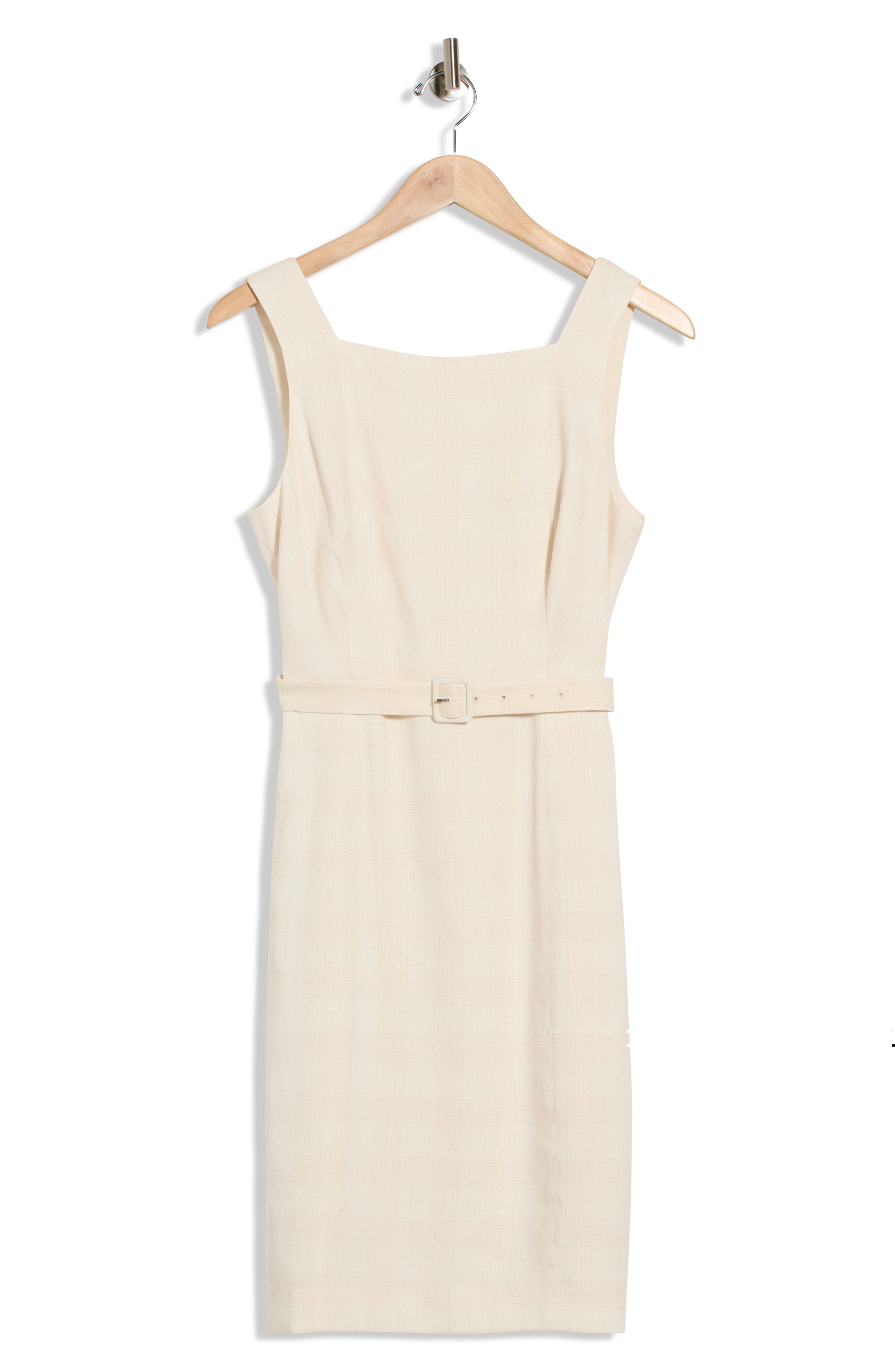 Vaille Belted Linen Blend Dress