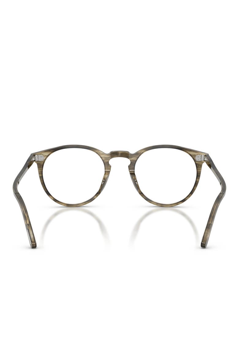 O'Malley 47mm Round Optical Glasses, Alternate, color, SOFT OLIVE BARK/ DEMO LENS