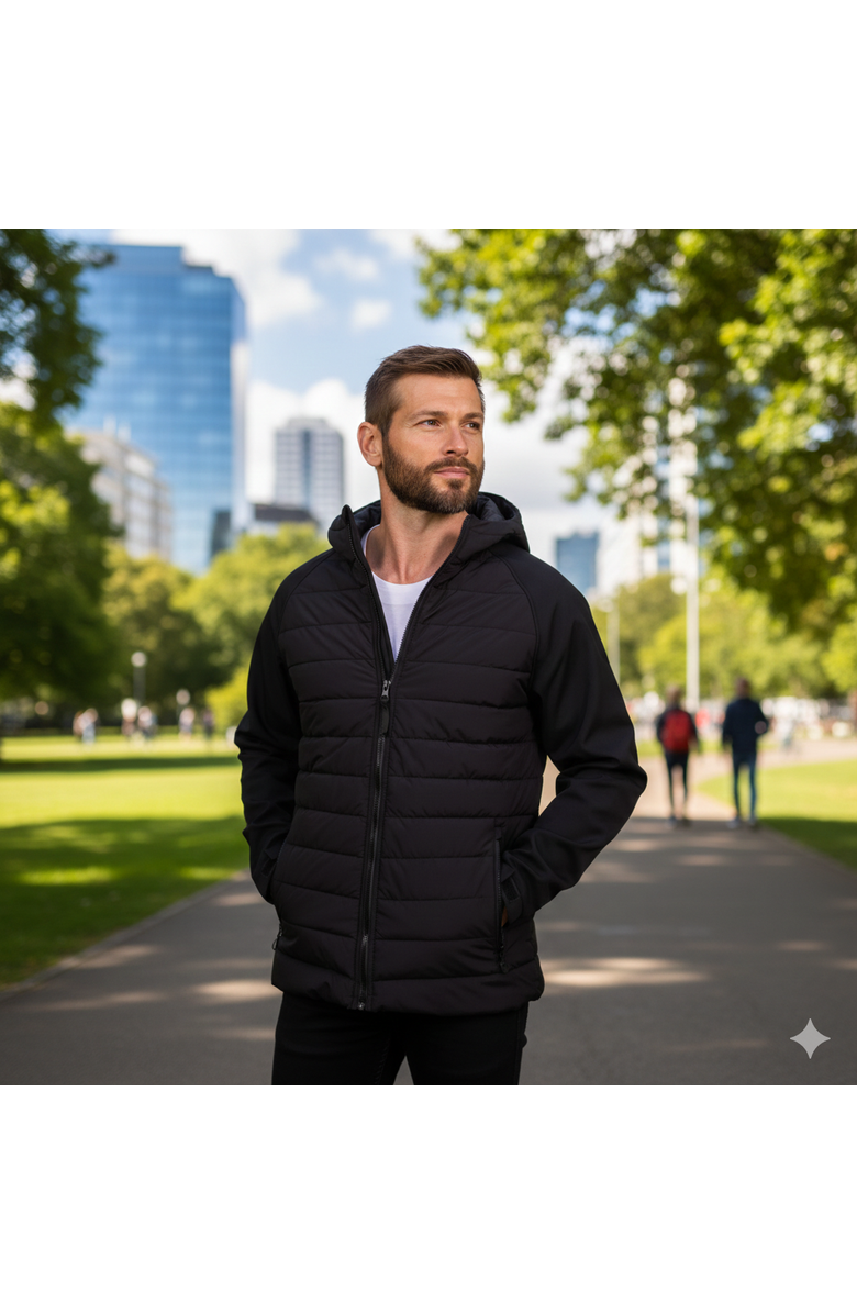 Perry Ellis Tech Stretch Softshell Jacket, Alternate, color, Black