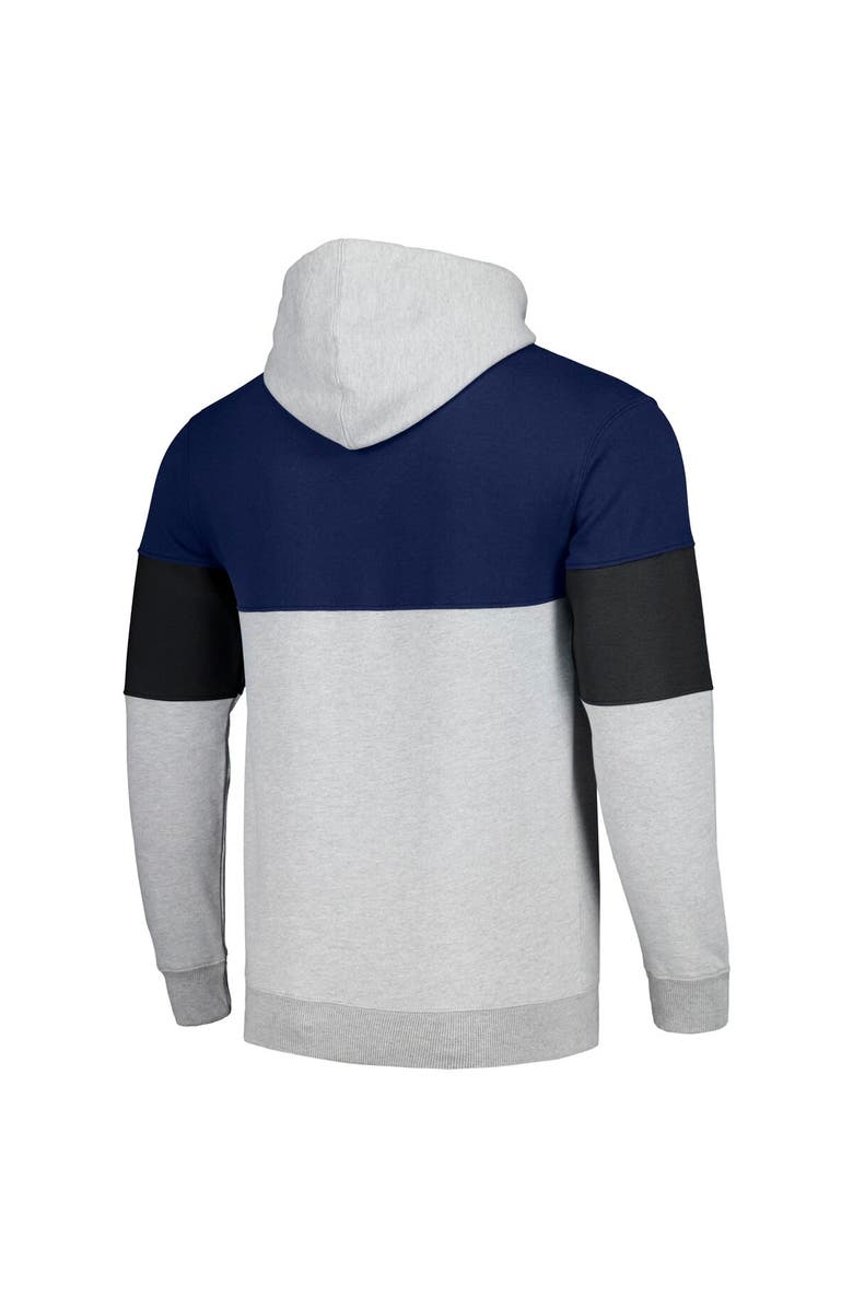 FANATICS Men's Fanatics Branded Navy Dallas Mavericks Contrast Pieced Pullover Hoodie, Alternate, color, 