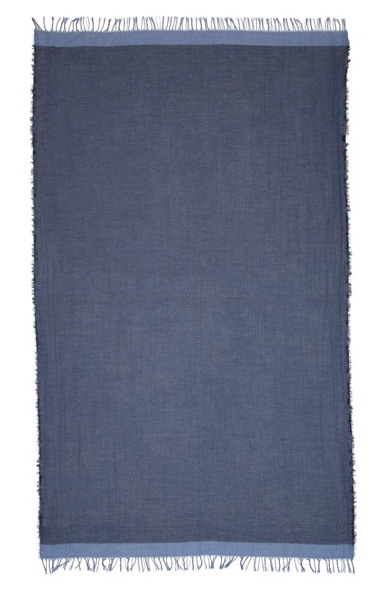 Vince Border Stripe Gauze Scarf, Alternate, color, 434Agm