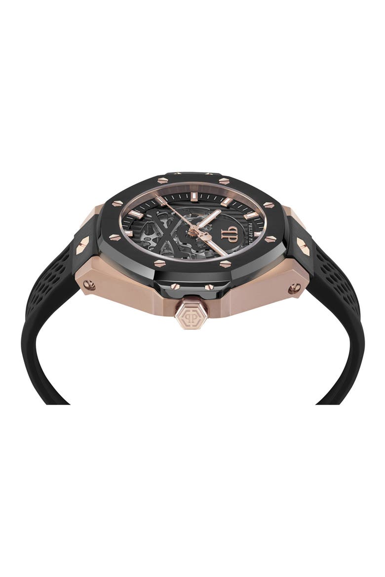 Skeleton Royal Bracelet Watch, 46mm, Alternate, color, TWO TONE