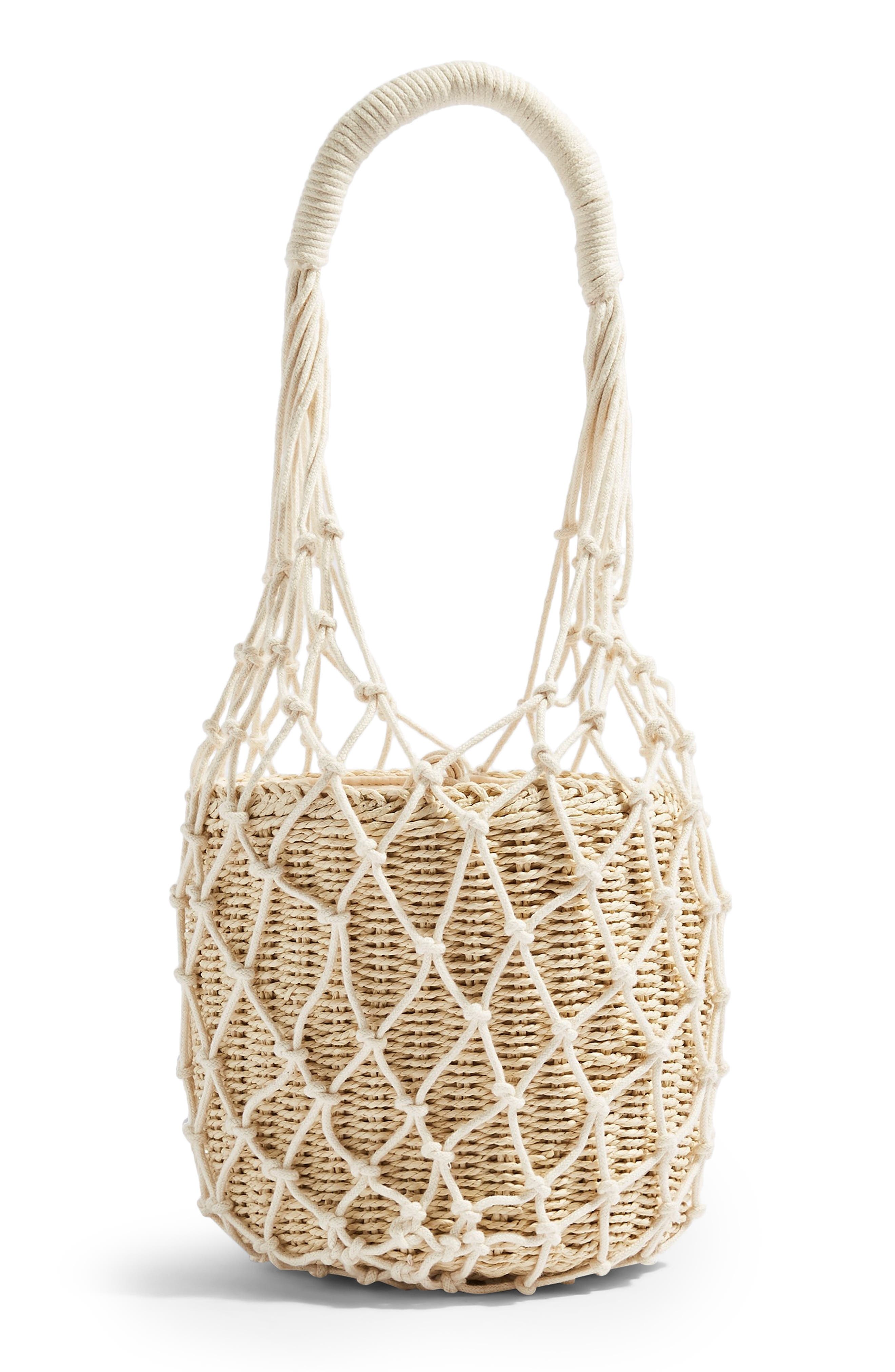 Topshop Siren String Tote Bag, Main, color, 