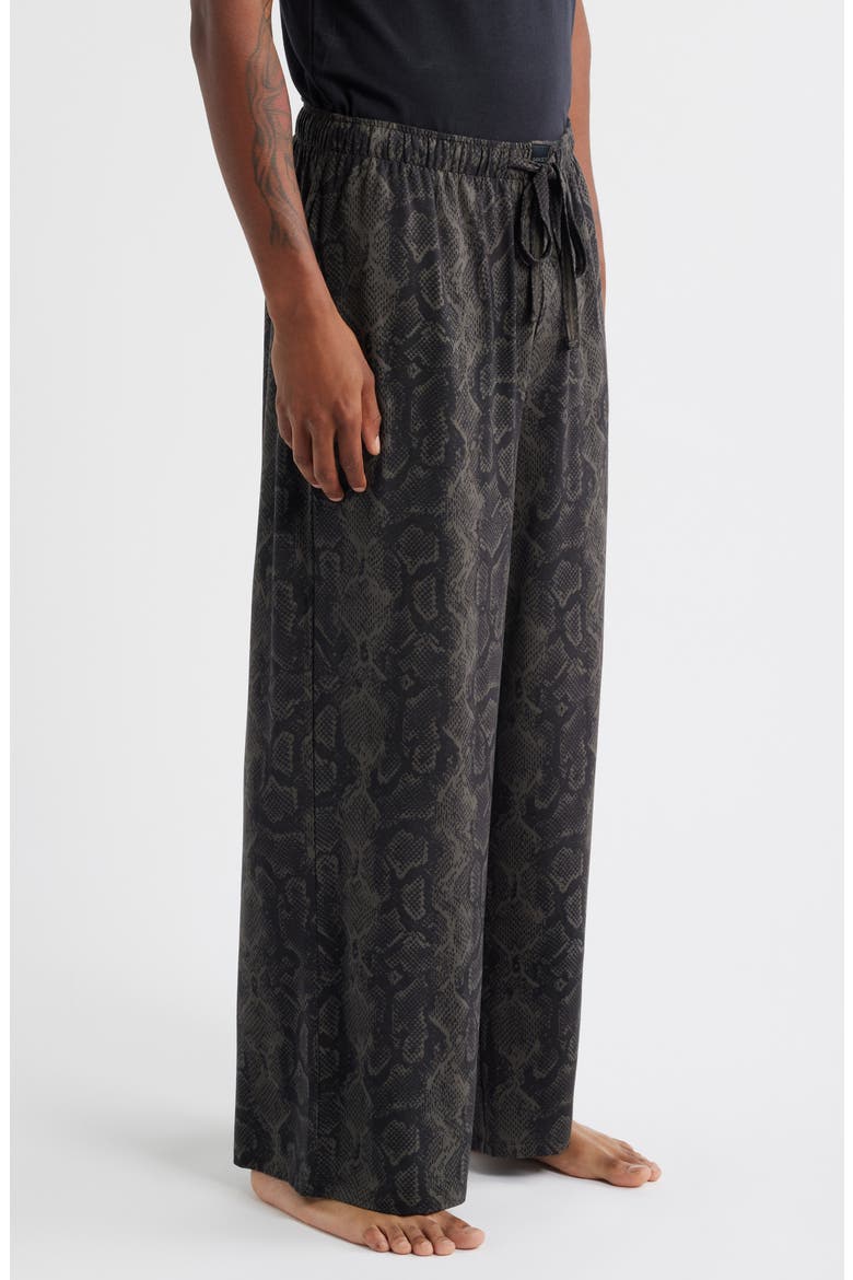 Wide Leg Pajama Pants, Alternate, color, BLACK CAVIAR BOA BADDIE PRINT