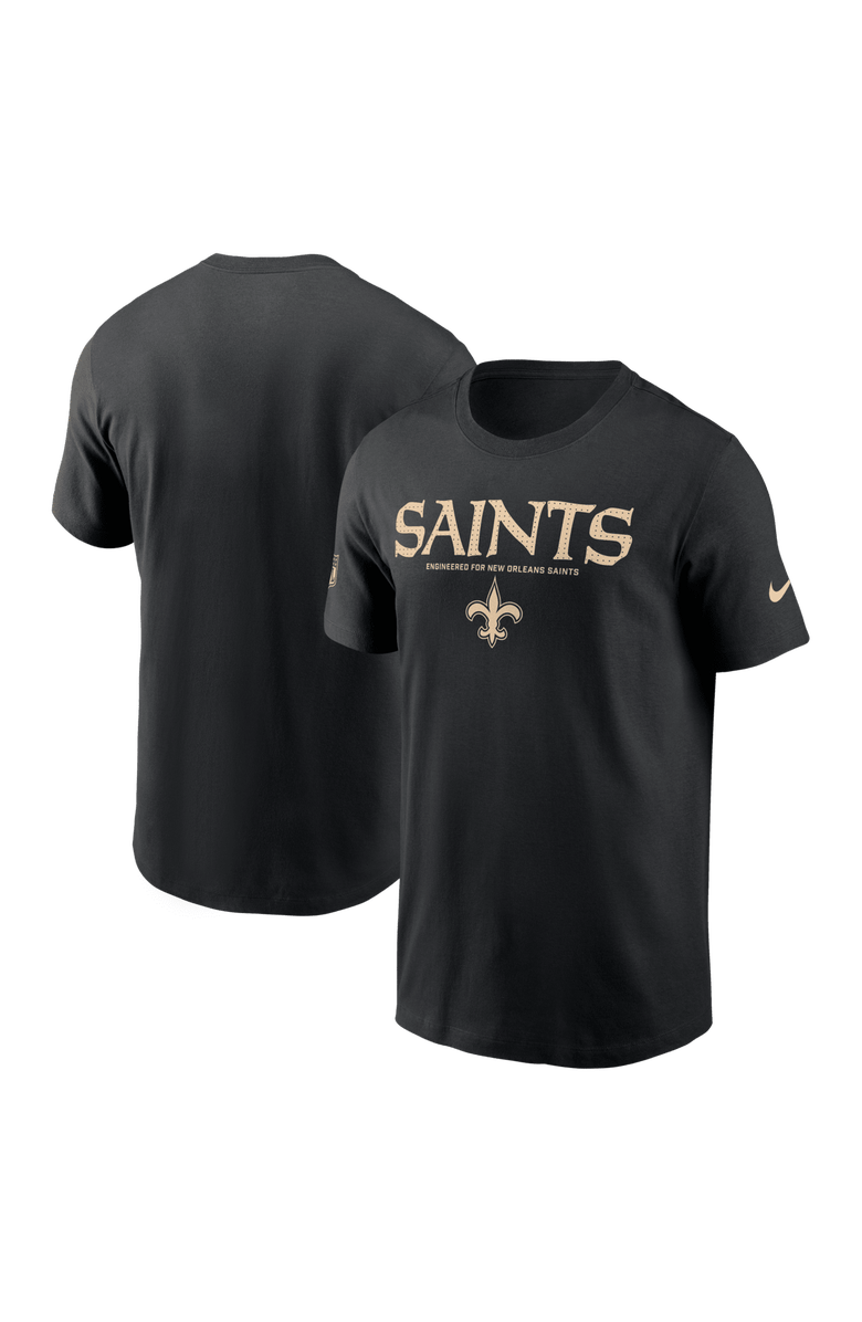 Nike Men's Nike Black New Orleans Saints Sideline Performance T-Shirt, Main, color, Black