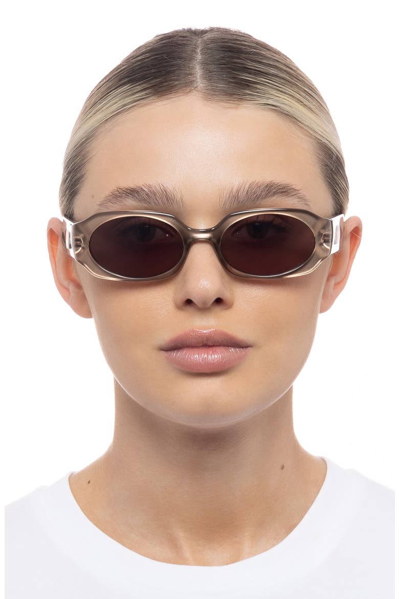 Shebang 52mm Rectangular Sunglasses, Alternate, color, CHAMPAGNE SHIMMER