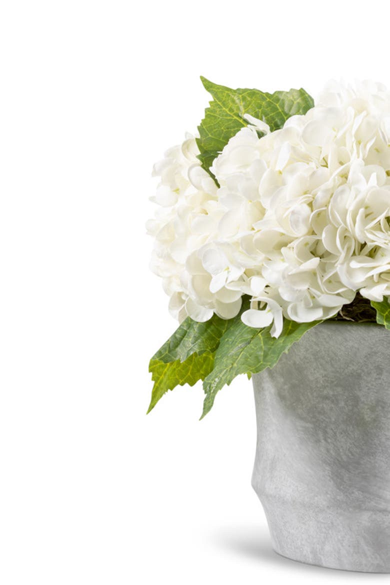 Ryann RealTouch Hydrangea Arrangement, Alternate, color, Snow