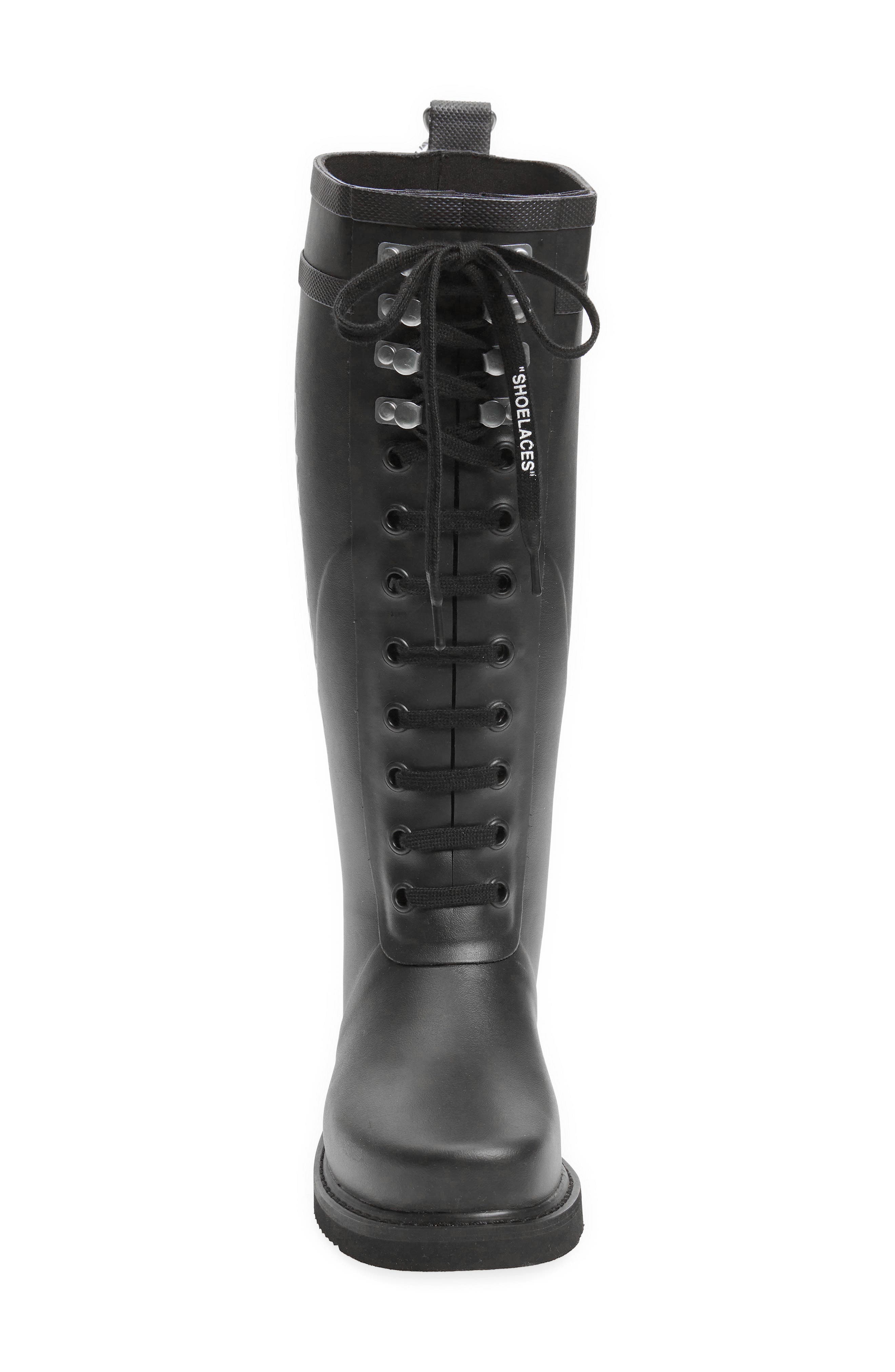 Off-White Quote Rain Boot, Alternate, color, 