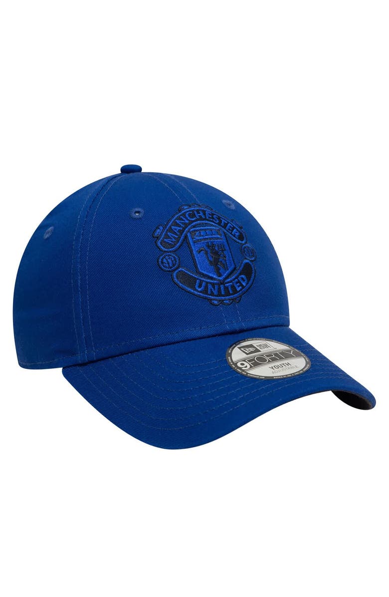 New Era Youth New Era  Blue Manchester United 92 Away 9FORTY Adjustable Hat, Alternate, color, 