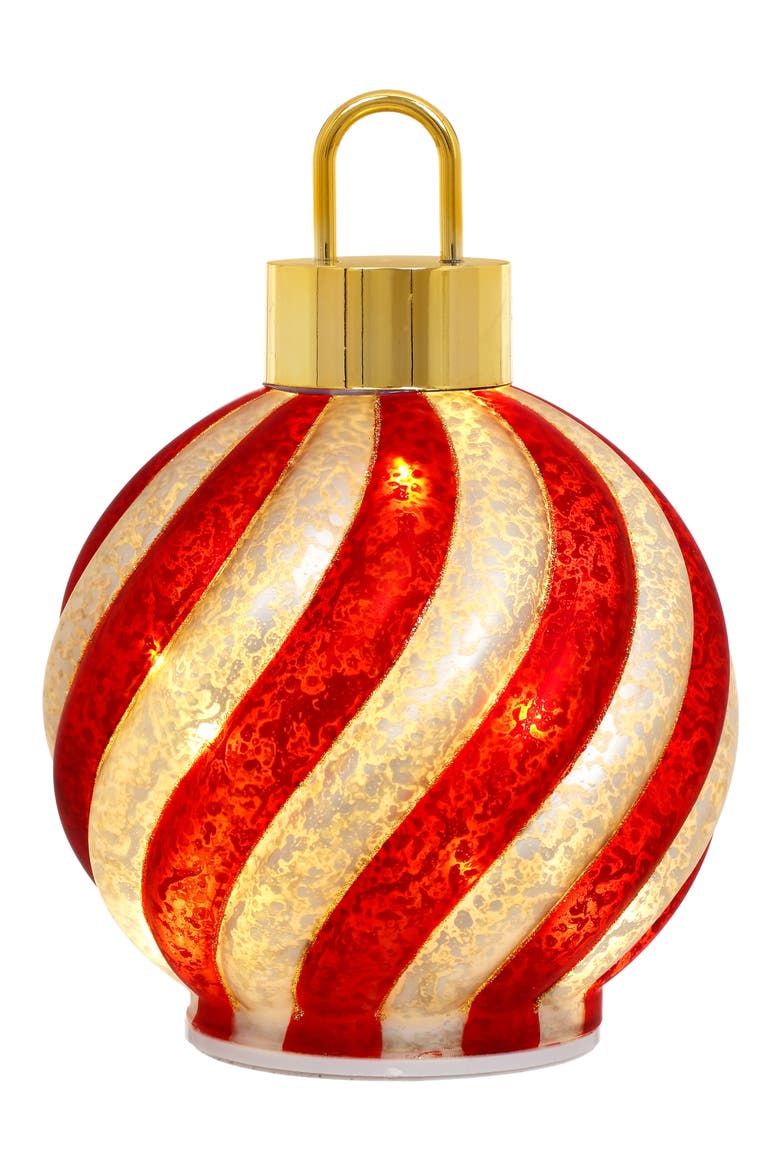 Candy Swirl Tabletop with LED, Set of 2, Main, color, Red