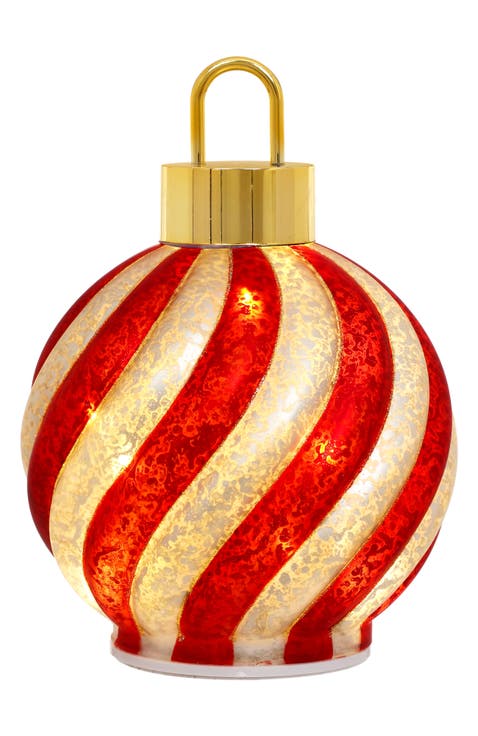 Candy Swirl Tabletop with LED, Set of 2
