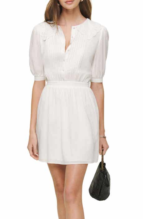 Reformation Kairos Lace Trim Dress