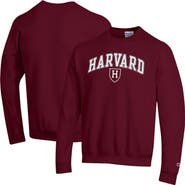 Champion Men's Champion Crimson Harvard Crimson Arch Over Logo Pullover Sweatshirt