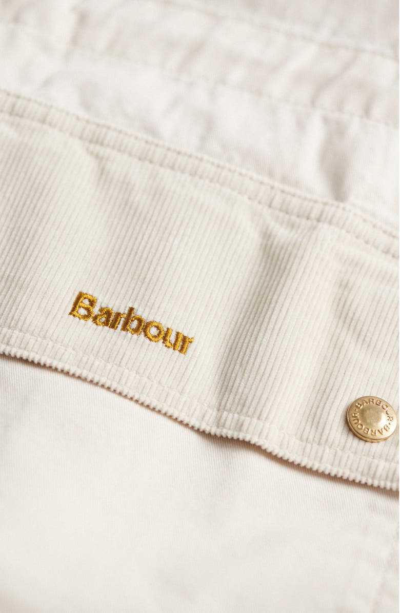 Barbour Maeva Snap-Up Cotton Utility Jacket, Alternate, color, 