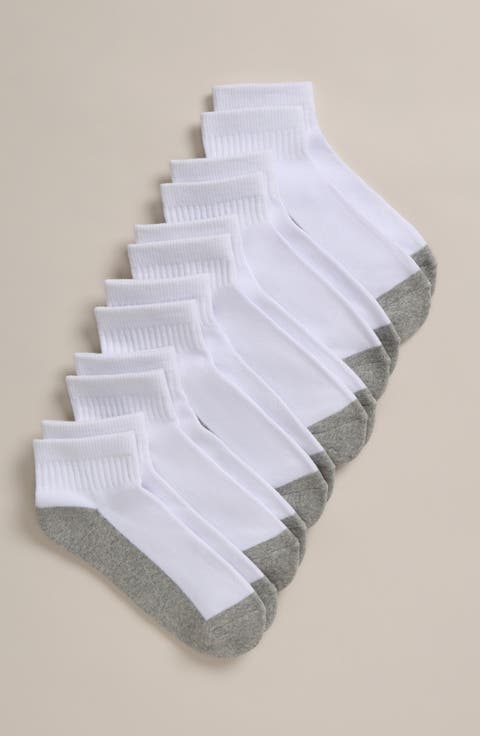 Kids' 6-Pack Quarter Socks