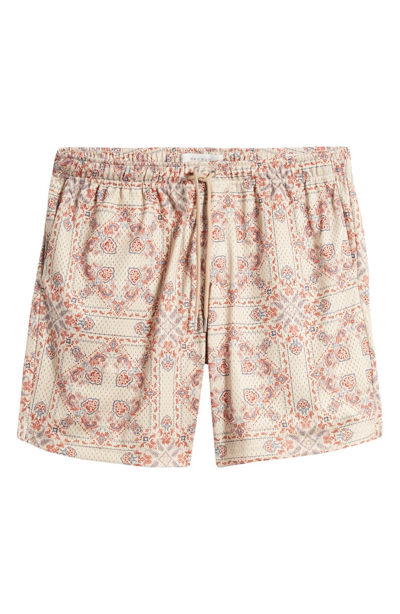 PacSun Aaron Bandana Print Mesh Drawstring Shorts, Alternate, color, 