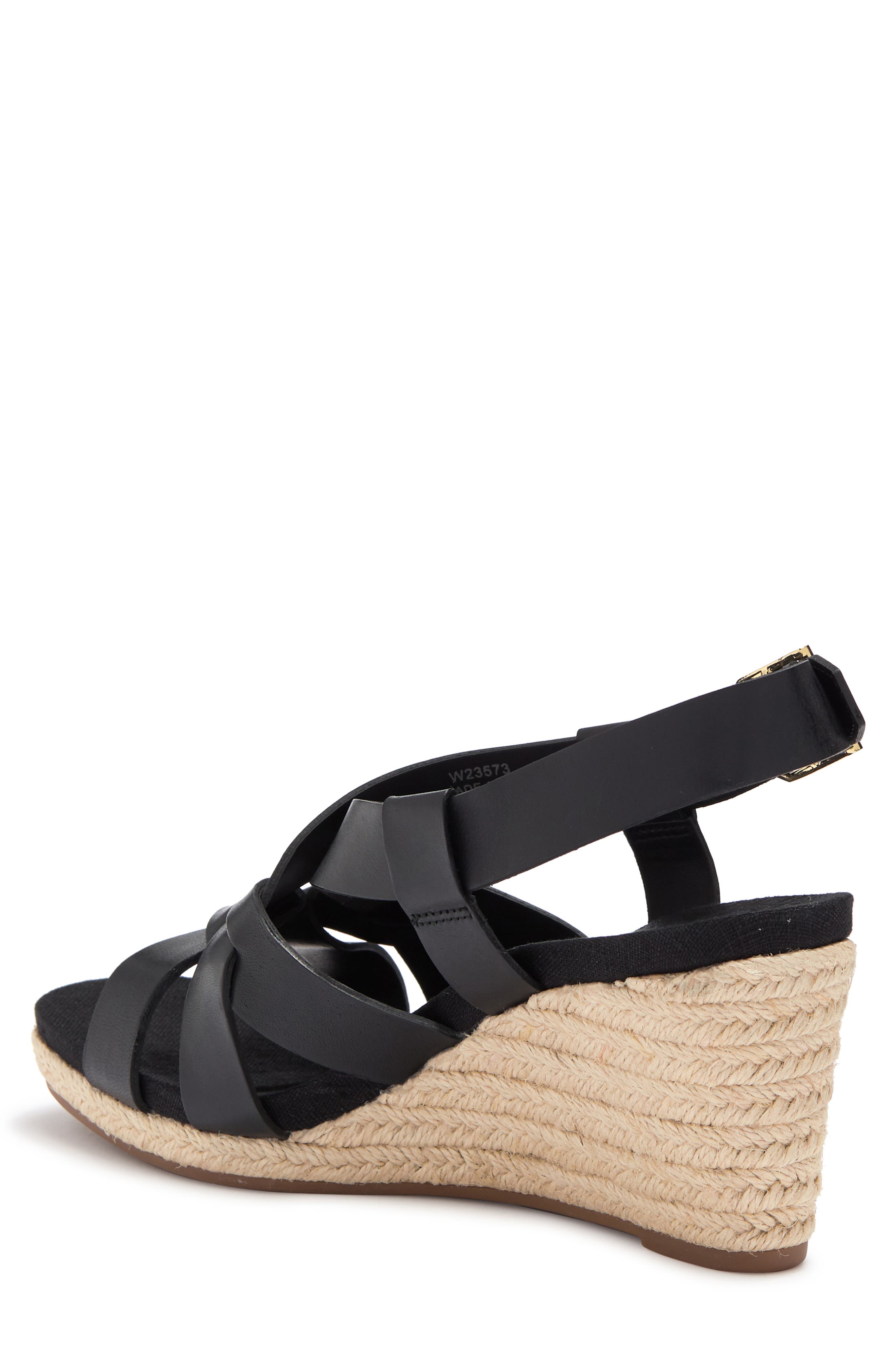 Cole Haan Crystal Leather Espadrille Wedge Sandal, Alternate, color, 