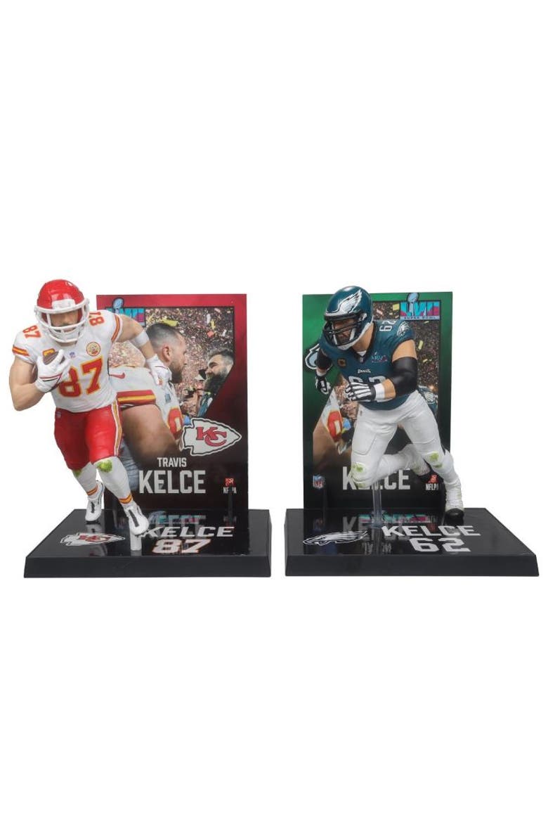 Travis Kelce/Jason Kelce(Chiefs/Eagles) NFL 7" Figure McFarlane 2-Pack, Main, color, Multi-Color