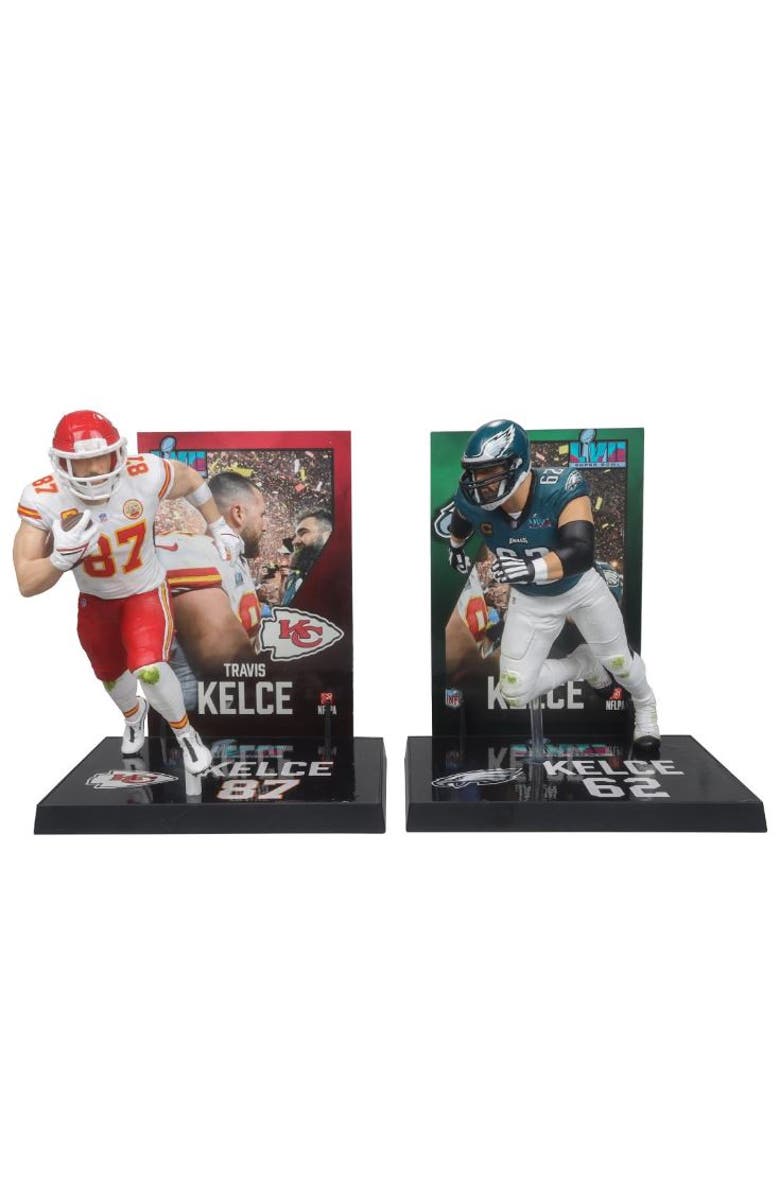 McFarlane Travis Kelce/Jason Kelce(Chiefs/Eagles) NFL 7" Figure McFarlane 2-Pack, Main, color, Multi-Color