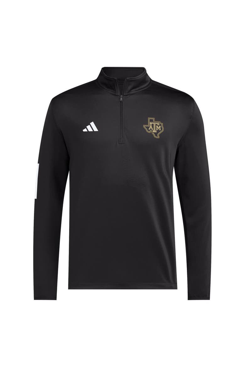 Men's adidas Black Texas A&M Aggies Half-Zip Golf Jacket, Alternate, color, Black