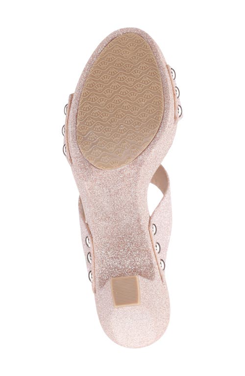 Nina Vegas Platform Slide Sandal In Beige