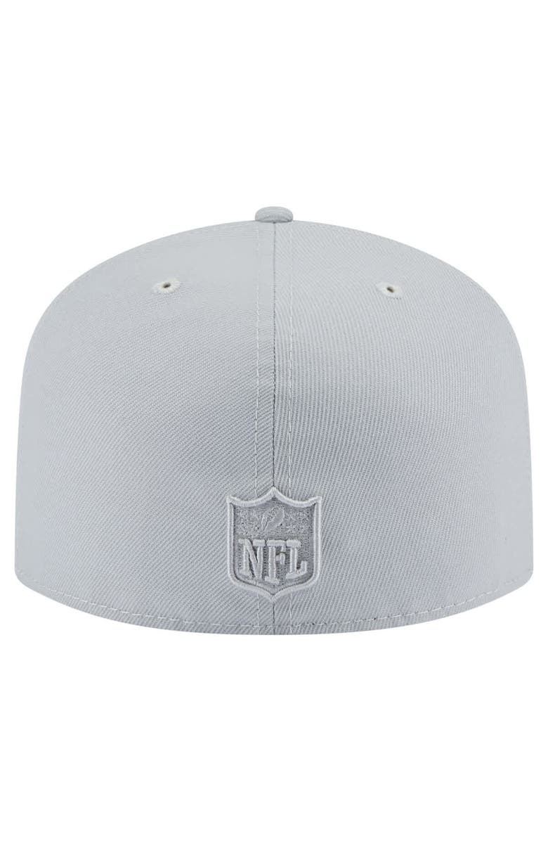 New Era Men's New Era Gray Miami Dolphins Color Pack A-Frame 59FIFTY Fitted Hat, Alternate, color,