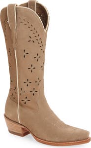 Tecovas The Annie Eyelet Suede Western Boot