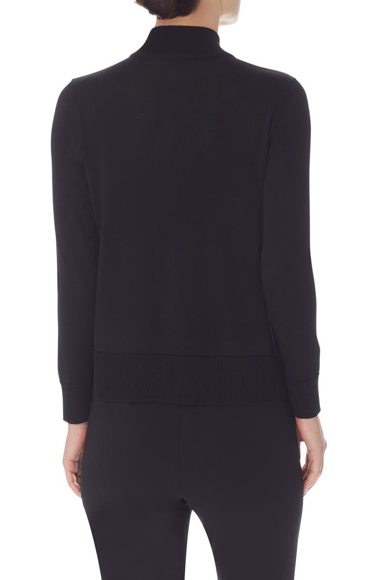Anne Klein Zip Front Sweater, Alternate, color,