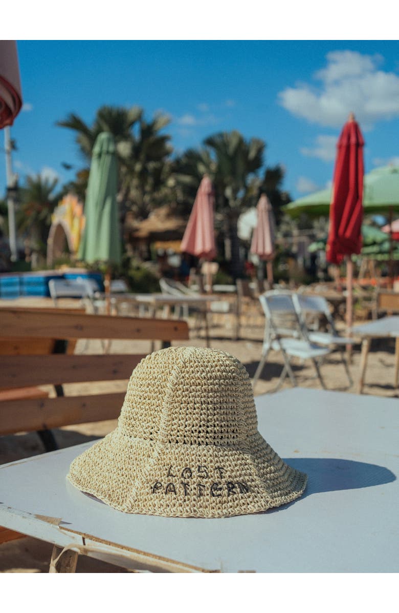 Lost Pattern "Wanderlight" Packable Straw Hat, Alternate, color, Khaki