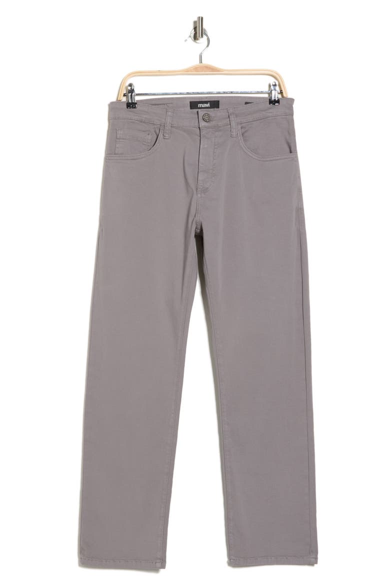 Zach Straight Leg Twill Pants, Alternate, color, STEEL TWILL