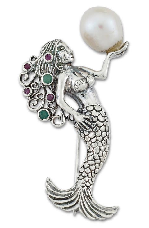Sterling Silver Mermaid Pendant