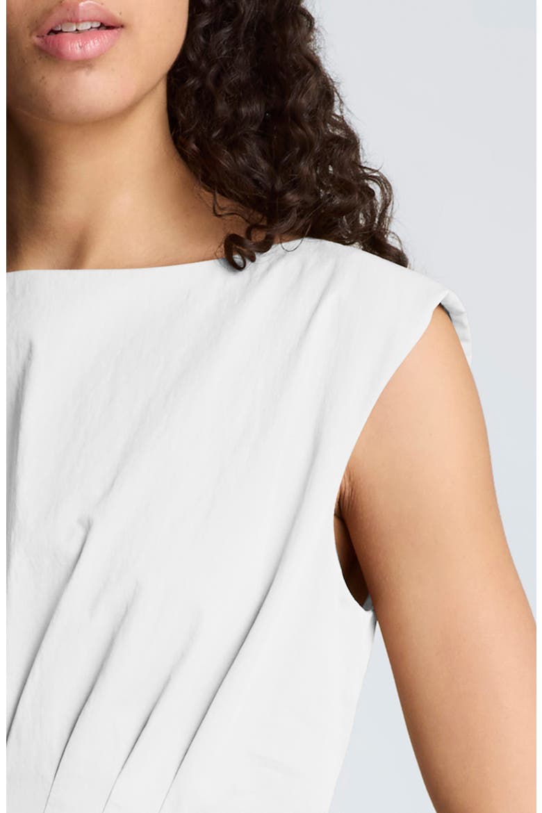 Cutout D-Ring Tie Back Midi Dress, Alternate, color, PURE WHITE
