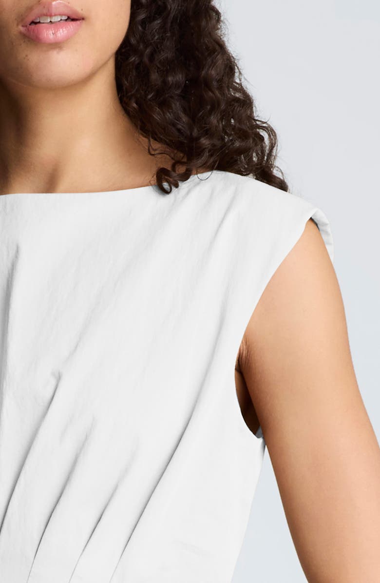 Kenneth Cole Cutout D-Ring Tie Back Midi Dress, Alternate, color, Pure White