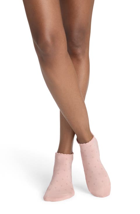 Dot Scallop Ankle Socks